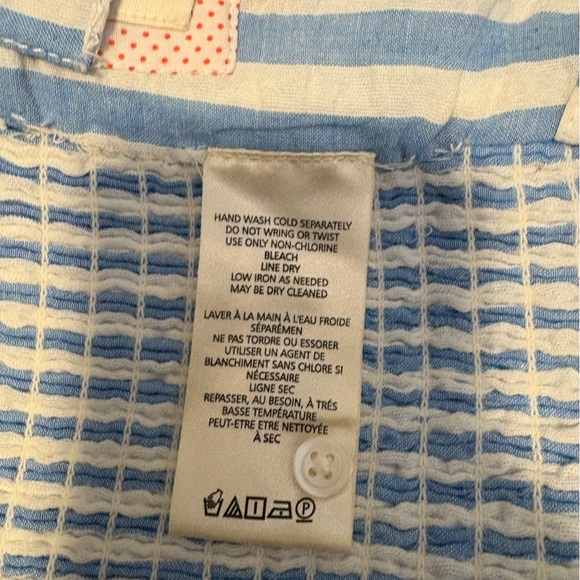 Anthropologie Blue and White Striped Top - Picture 7 of 7